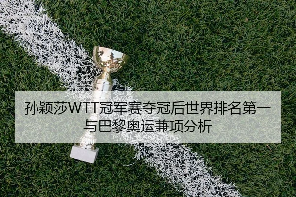 孙颖莎WTT冠军赛夺冠后世界排名第一与巴黎奥运兼项分析